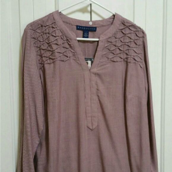 Bandolino Trinity Roll Long Sleeve Top Size Small - Picture 3 of 8